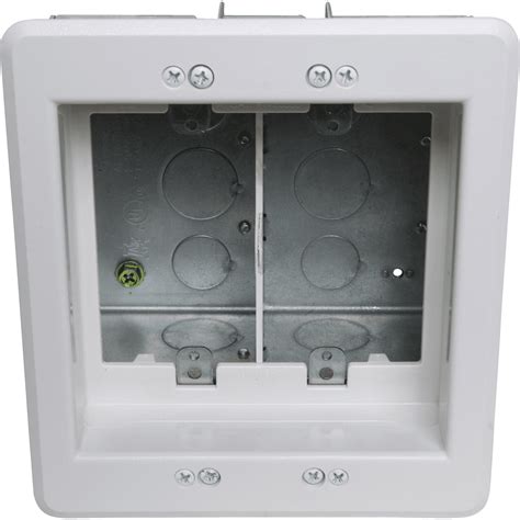 arlington metal recessed tv box|recessed outlet behind tv.